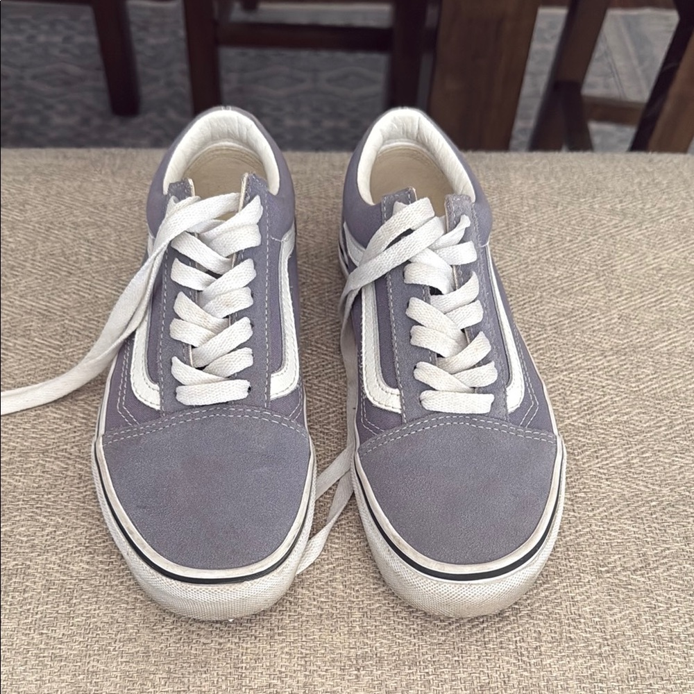 Vans Old Skool Light Purple/Gray and White Sneakers